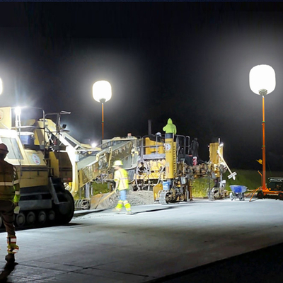 700W LED Ballon Light Tower 112000lm Hoog helderheidsconstructie lichttoren voor wegwerken