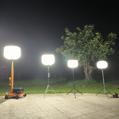 Versatile draagbare werklamp 700 Watt Ballon LED-lichttoren voor onderhoud van wegen