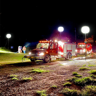 Eenvoudige snelle installatie Ballon Light 320W Light Tower Draagbaar voor zoeken en redding