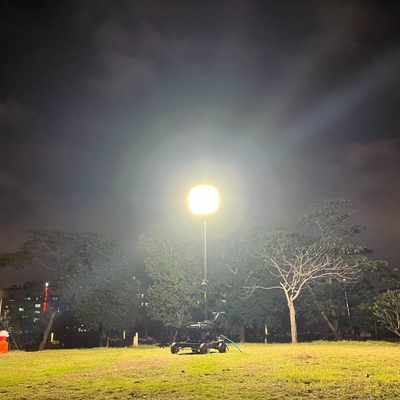 360° verlichting 60W 100W 120W 320W Glare-free LED-lichtballon op statief voor bouwterreinen