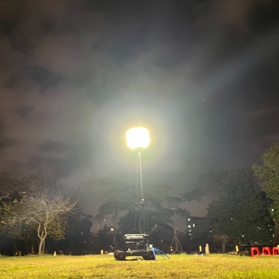 Snelle installatie handig voor mijnbouw 1400W IP65 ballon werk licht op mobiele lichttoren