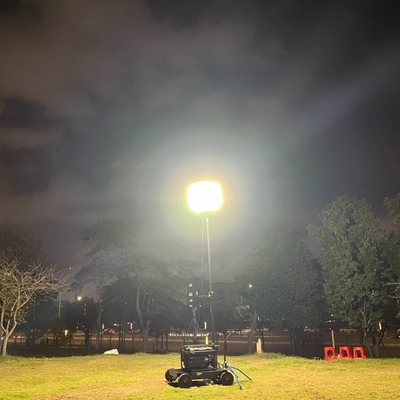 Snelle installatie handig voor mijnbouw 1400W IP65 ballon werk licht op mobiele lichttoren