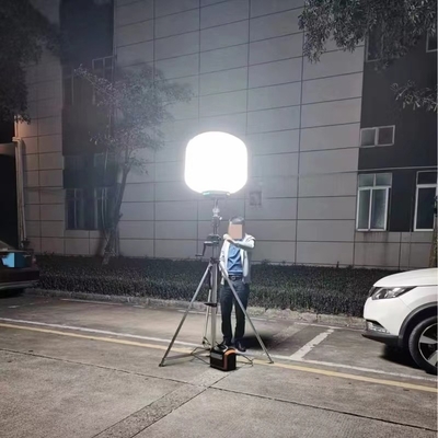 Witte Bouwbouw Mijnbouw 3.8m Masten Handheffen Ballonvorm Mobiele LED-verlichting Toren