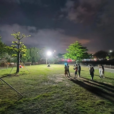 IP65 LED Telescopische mast opblaasbare werklichtentoren voor bouw en wegwerken