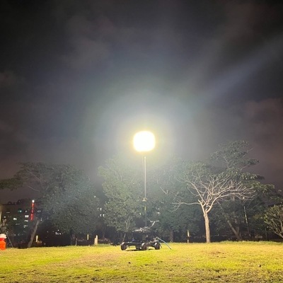 1400W Hoge helderheid Glare Free Ballon Light Tower Tripod voor de bouw Mining