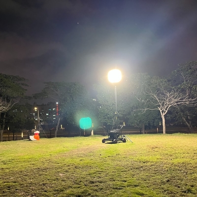 320W Verlichtingsoplossingen Service DIALux evo Layout 51200lm Tripod Light Tower voor noodgevallen