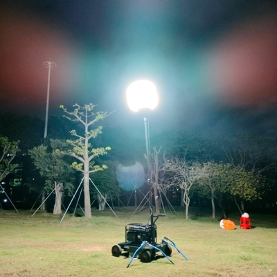 320W Verlichtingsoplossingen Service DIALux evo Layout 51200lm Tripod Light Tower voor noodgevallen