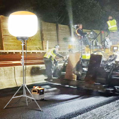 500W industrieel geleid ballon werk licht op ETL gecertificeerde mobiele statief telescopische stand