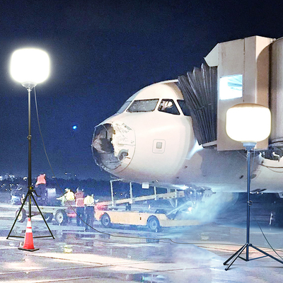 Mobiele witte ballon lichten Film 500W Led Light Tower Mobiele geleid voor Engineering Construction