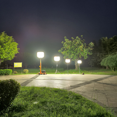 Draagbare LED-ballonlampen Constructie 320W Diesel lichttoren Voor tijdelijke verlichting