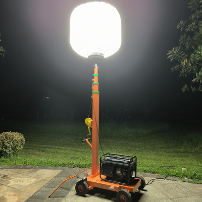 Telescopische mobiele draagbare lichttoren generator 1400W Led ballonlampen 224000lm
