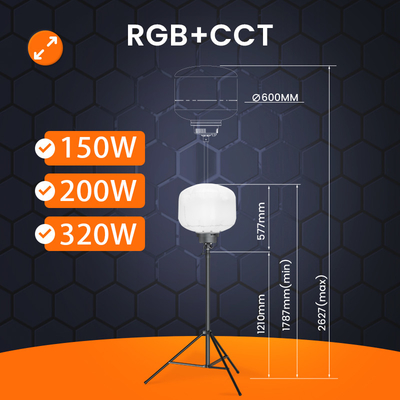 11250lm Ballon Light Tower 150Watt Draagbaar Werkplek Voor Evenementen