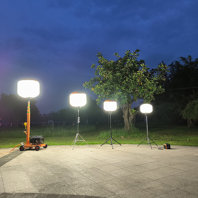Eenvoudige snelle installatie Ballon Light 320W Light Tower Draagbaar voor zoeken en redding