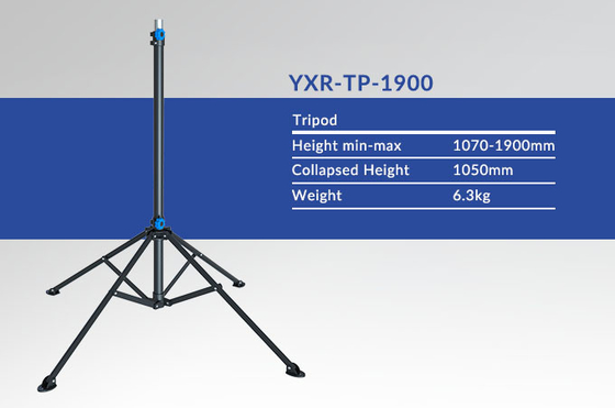 Handmatig opheffen Zwart LED licht driepoot 1.9m Ballon lichtstand