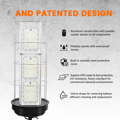 1000W bouwwerkplaats LED opgeblazen 360 graden ballon licht IP65 High Lumen