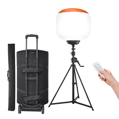 Draagbaar Draagbaar 800W Ballon Light Tower Hoog licht voor bouwplaatsen Wegwerken Tijdelijk werk licht