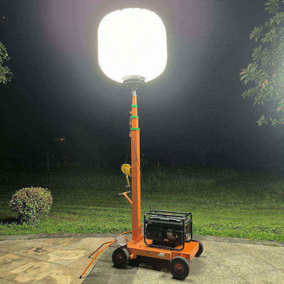 800W Draagbare LED Ballonlichtmast IP65 128000lm 360° Verlichting